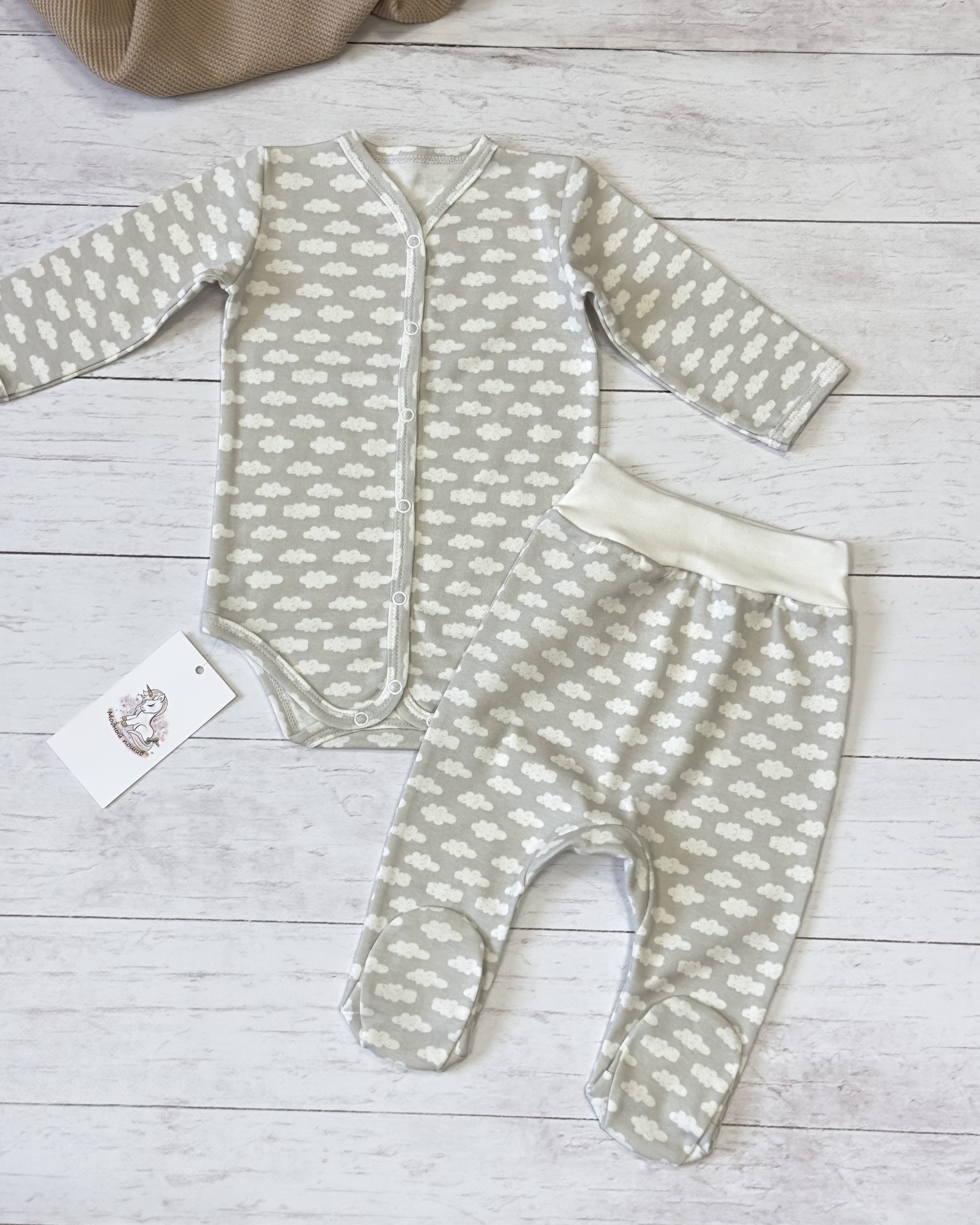 Комплект (боди, ползунки) (р.74)