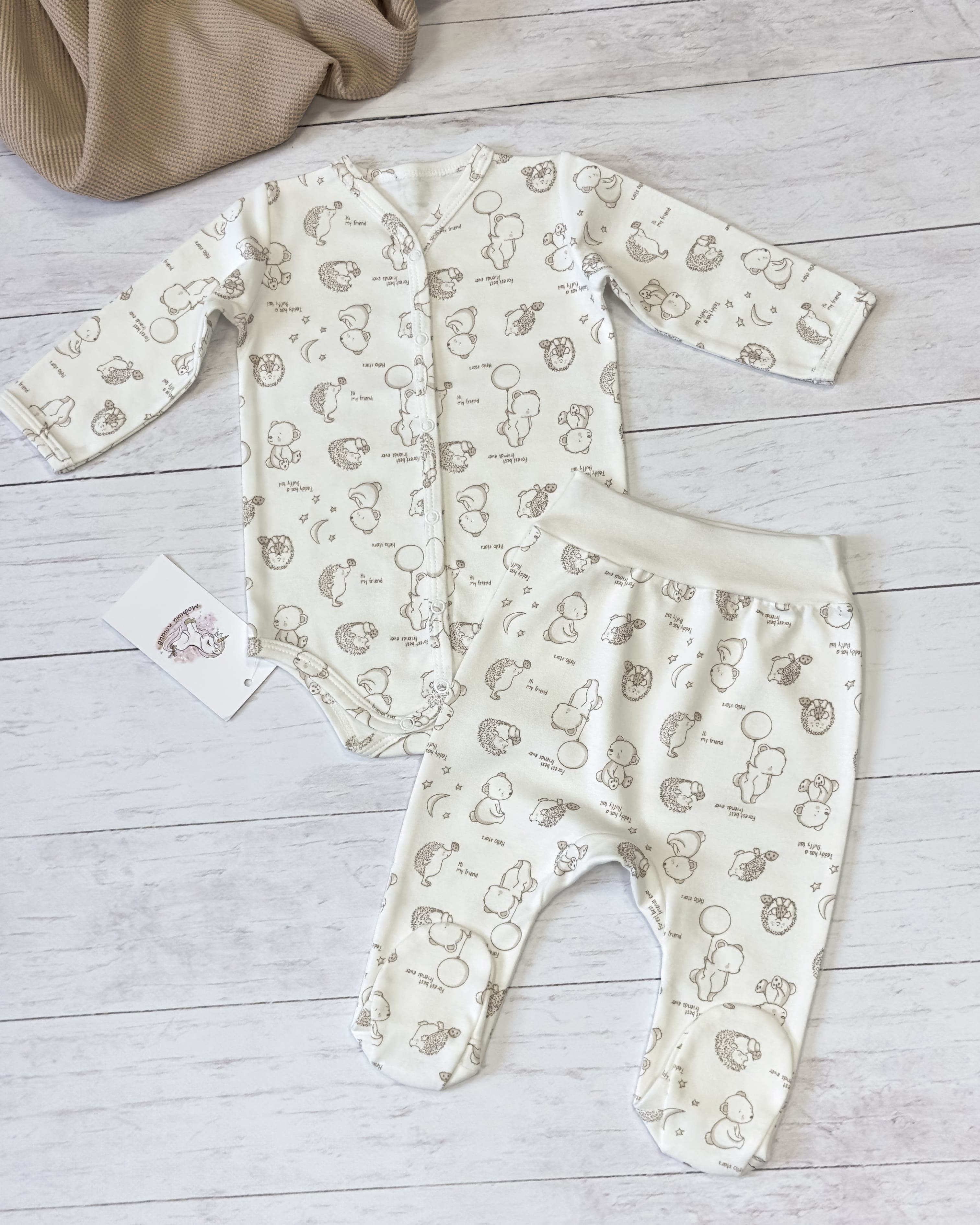 Комплект (боди, ползунки) (р.74)