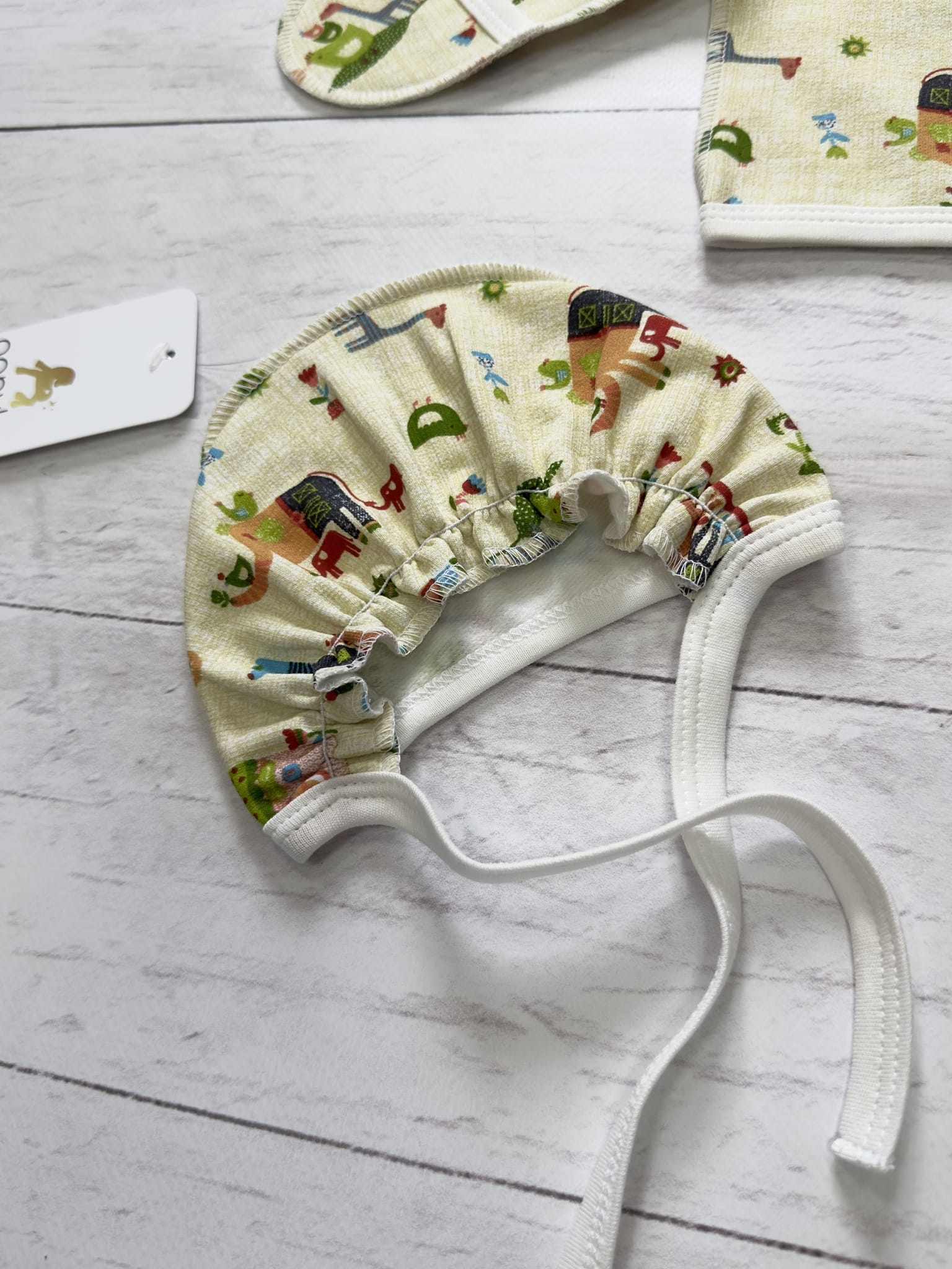 Комплект для новорожденного с НАЧЕСОМ, 3 пр. (р.56)