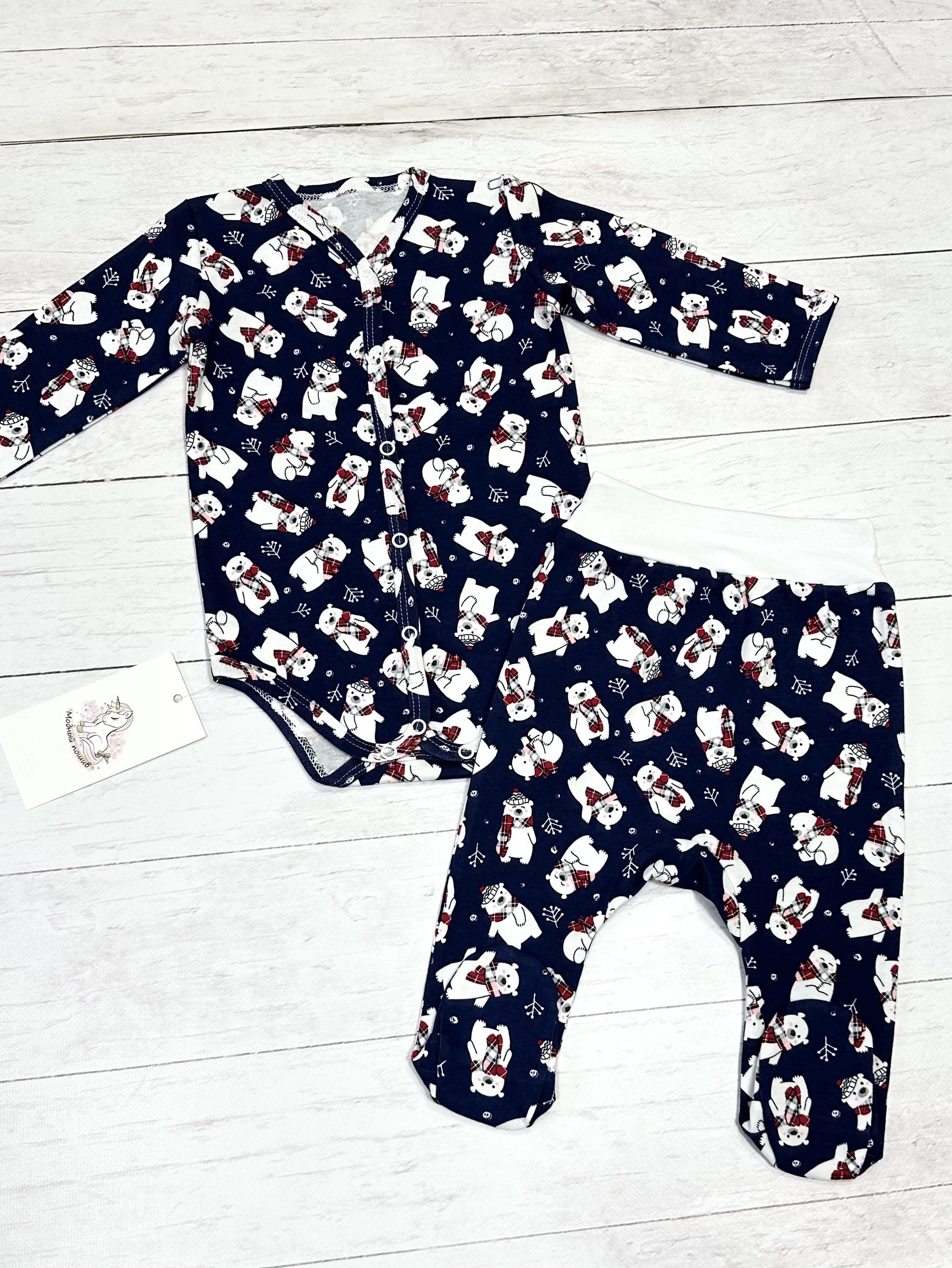 Комплект (боди, ползунки) (р.68)