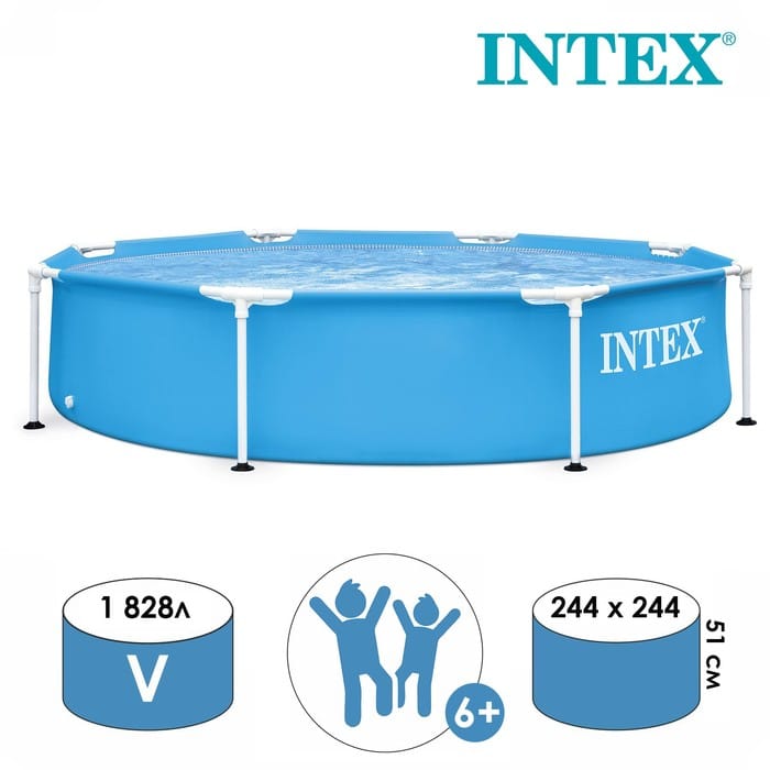 Каркасный бассейн Intex Metal Frame 244x51 см (28205)