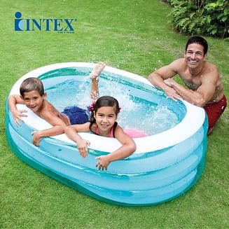 Детский надувной бассейн Intex Oval Whale Fun 163x107x46 (57482)