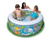 Детский бассейн с надувным дном Intex Aquarium 152х56 (58480)