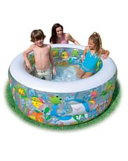 Детский бассейн с надувным дном Intex Aquarium 152х56 (58480)
