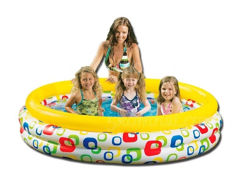 Маленький детский бассейн Intex Wild Geometry Pool 114x25 (59419)