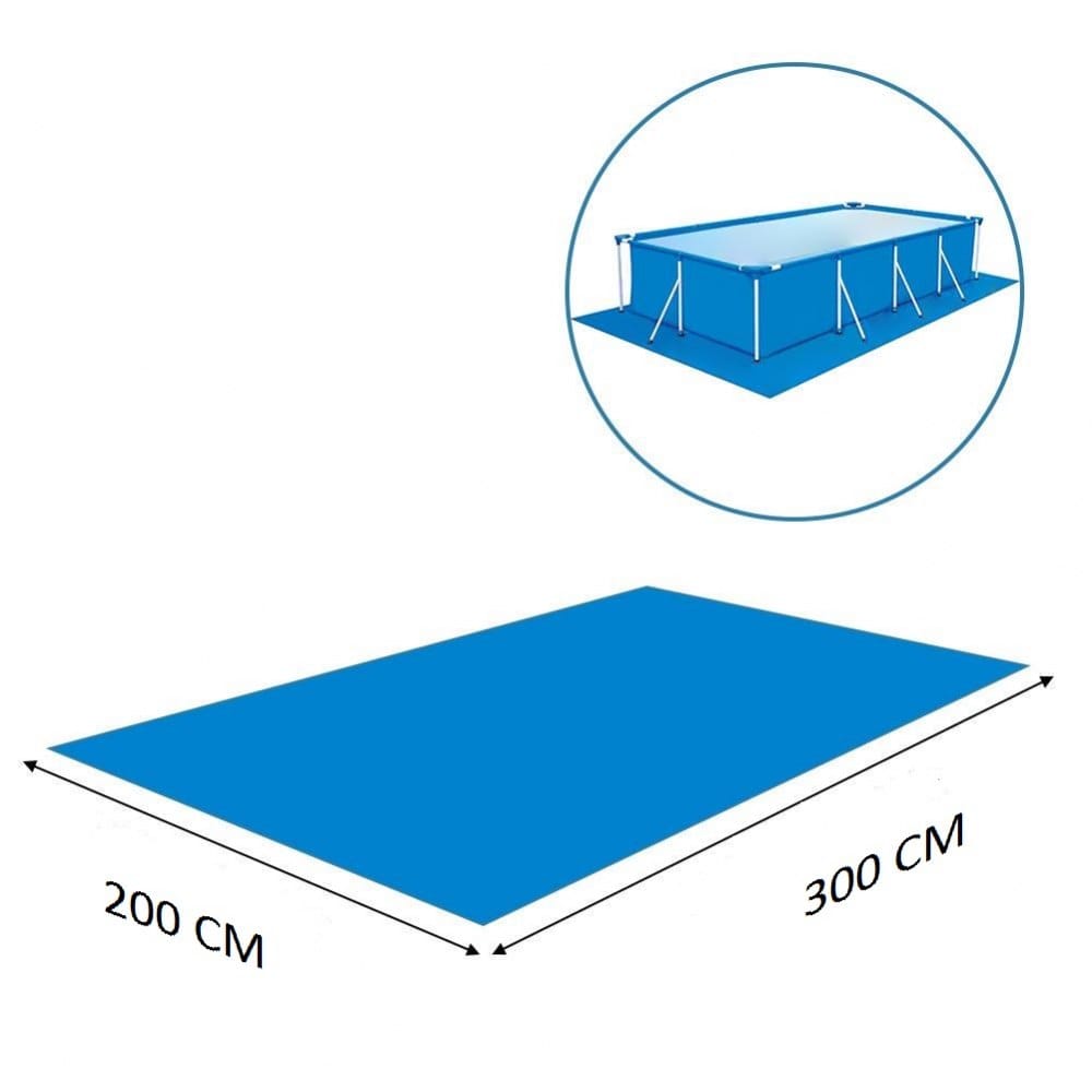 Подложка/подстилка под каркасный прямоугольный бассейн Lovivolny (111) 300х200см