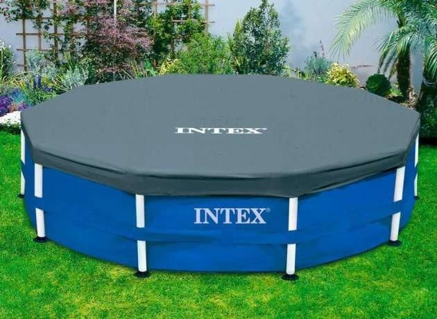 Тент-чехол для каркасного бассейна Intex (58411/28031) 366см