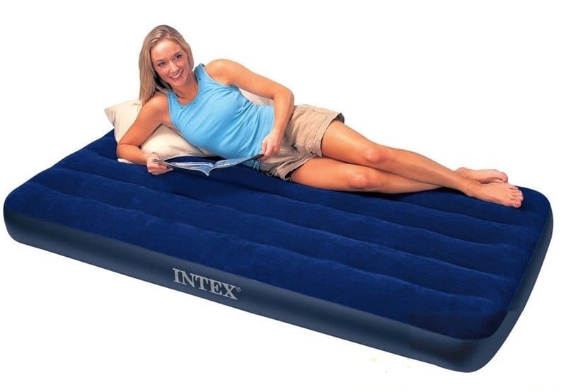 Надувной матрас Intex King Downy Royal Blue 191х99х22 (68757)
