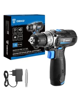 Дрель-шуруповерт аккумуляторная DKCD12V PRO 083-1003 Deko Дрель-шуруповерт аккумуляторная DKCD12V PRO 083-1003 Deko
