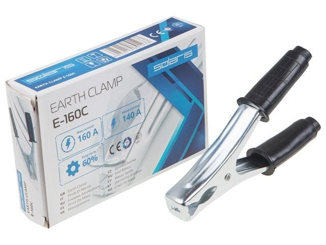 Клемма заземления 160А E-160C в кор. (зажим массы, непрерыв. режим 140 А, макс. 160 А) Solaris