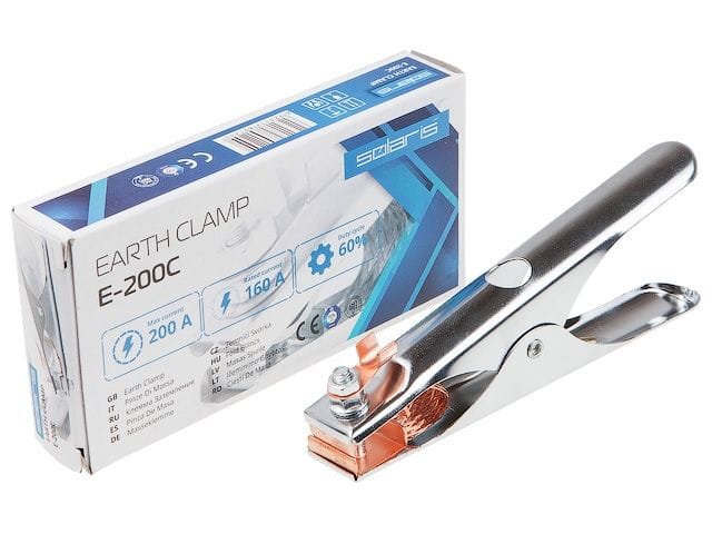 Клемма заземления 200А E-200C в кор. (зажим массы, непрерыв. режим 160 А, макс. 200 А) Solaris