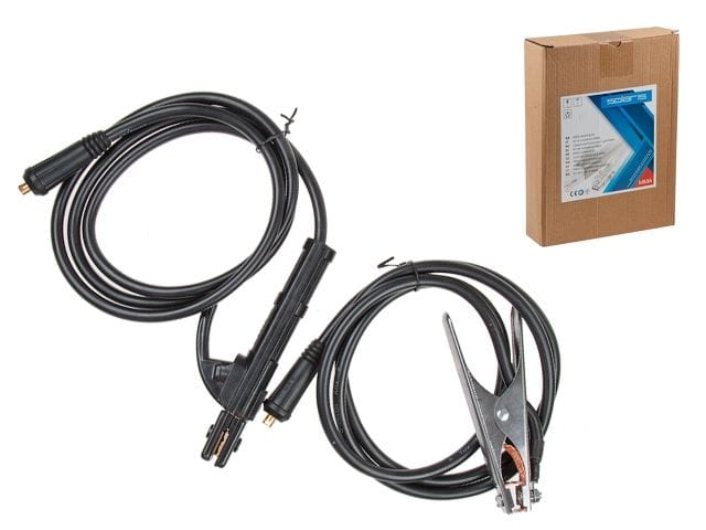 Комплект сварочный для MMA (до 200А, 2 + 2 м) (разъем 9 мм (тип 10-25)) Solaris