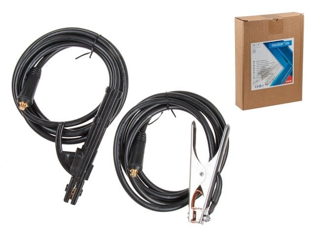 Комплект сварочный для MMA (до 200А, 3 + 3 м) (разъем 9 мм (тип 10-25)) Solaris