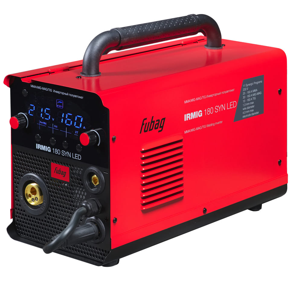 Сварочный полуавтомат с горелкой Fubag IRMIG 180 SYN LED