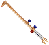 Резак ацетиленовый (до 300 мм, ф6/ 9 мм) (трехтрубный, комплектация: мундштуки 1,2,3) РЕДИУС Р2А-32М
