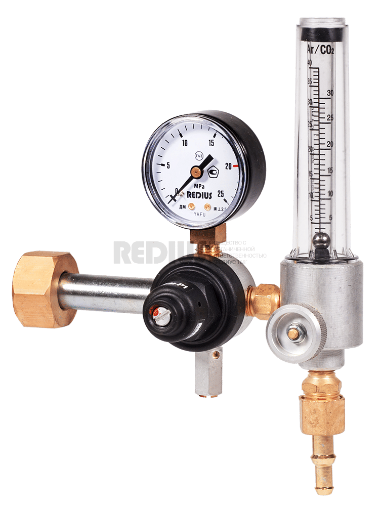 Регулятор комбинированный с ротаметром (в коробке) РЕДИУС