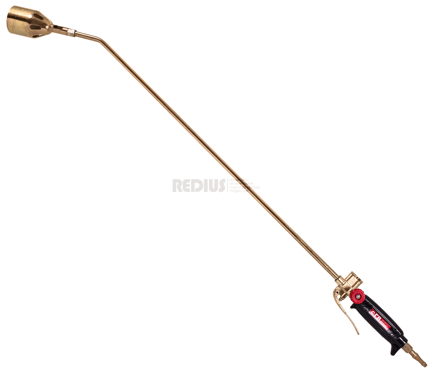 Горелка газовоздушная ГВ-111-Р (рычажная, дл. 950 мм, пропан/бутан, ф50мм) РЕДИУС