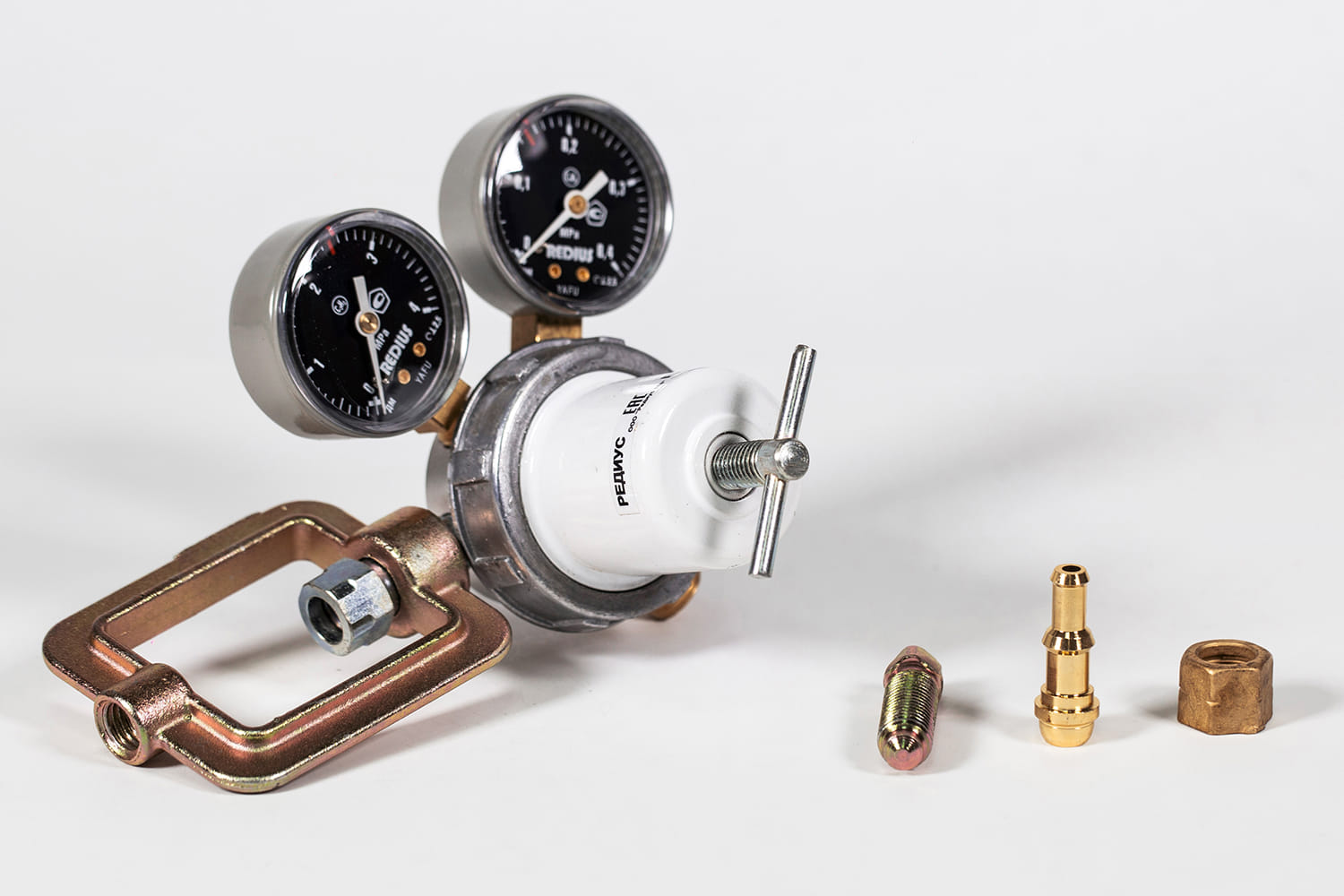 Редуктор ацетиленовый (давл 2,5/0,15 МПа, 5м3/ч, 6/9 мм) РЕДИУС