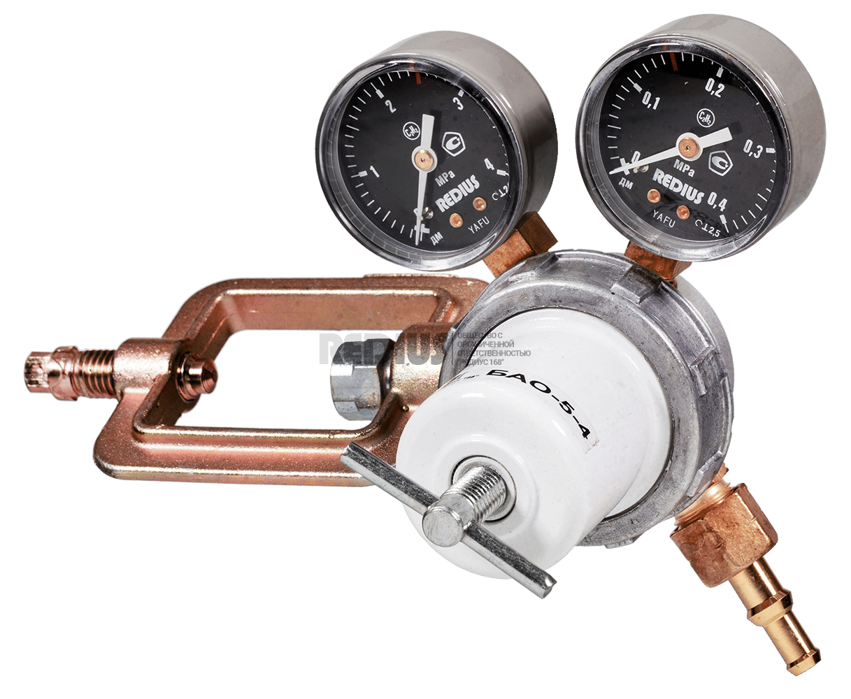 Редуктор ацетиленовый (давл 2,5/0,15 МПа, 5м3/ч, 6/9 мм) РЕДИУС