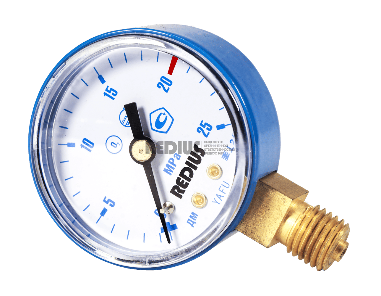 Манометр кислородный 2,5 МПа РЕДИУС