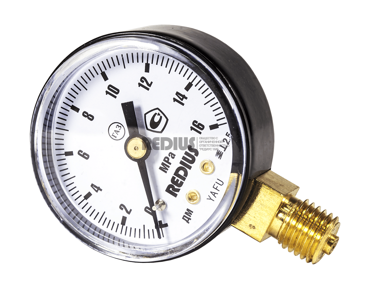 Манометр пропановый 0,6 МПа РЕДИУС