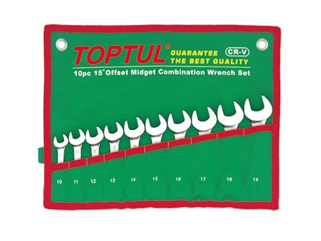 Набор ключей комбинир. 10-19мм 10шт TOPTUL GAAA1002