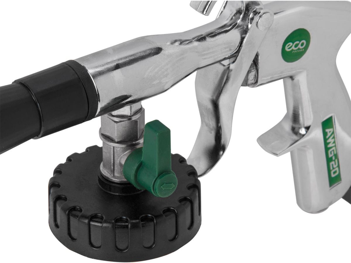 Пистолет моечный пневматический (для химчистки) (ТОРНАДОР, 160 л/мин, бак: 1000 мл, 4-8 бар) ECO AWG-20