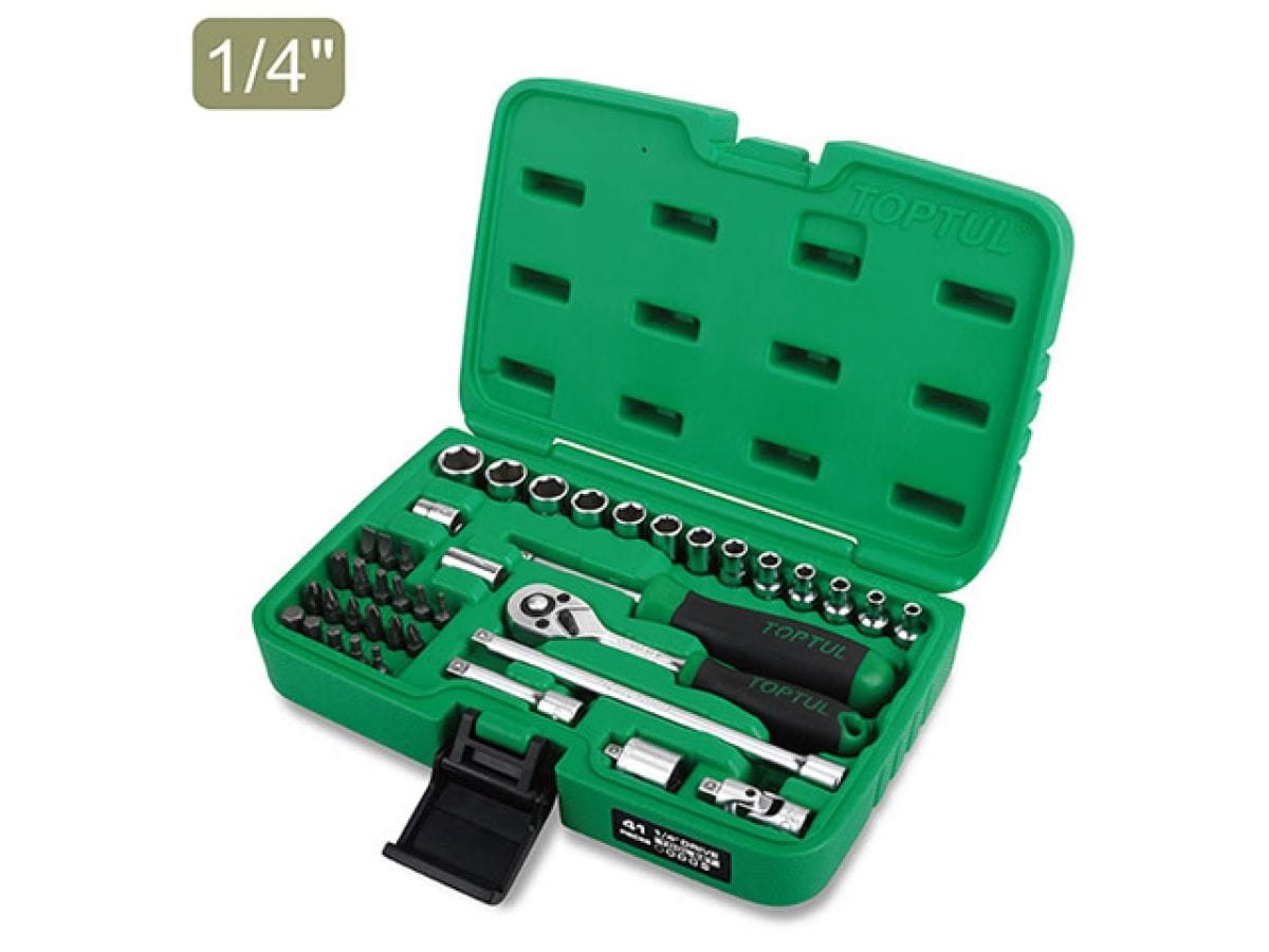 Набор головок 1/4" 4-14мм 41предм. 6гр. TOPTUL GCAI4102