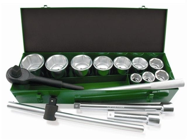 Набор головок 1" 36-80мм 14предм. 6гр. метал.кейс TOPTUL GCAD1402