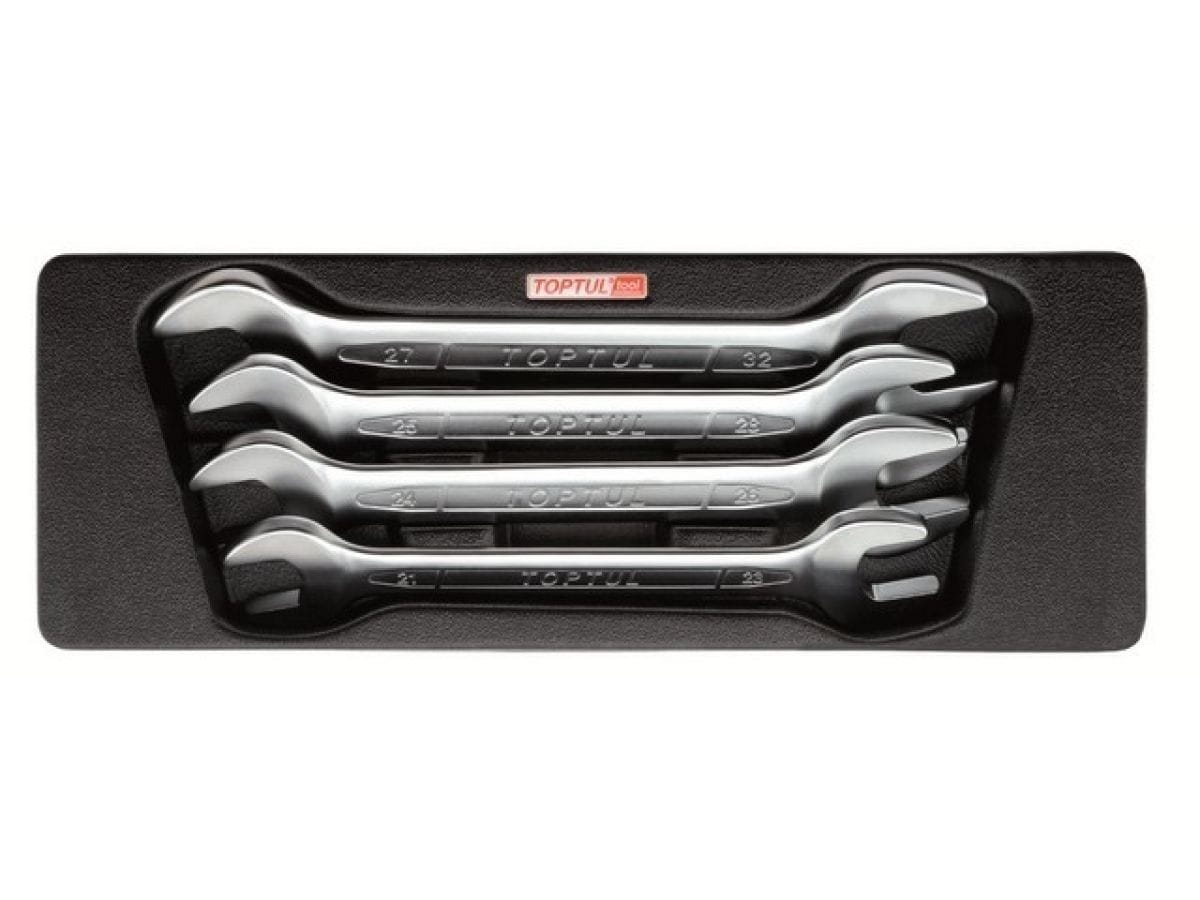 Набор-сет ключей рожк. 21-32мм 4шт. 136х364мм TOPTUL GAAT0406