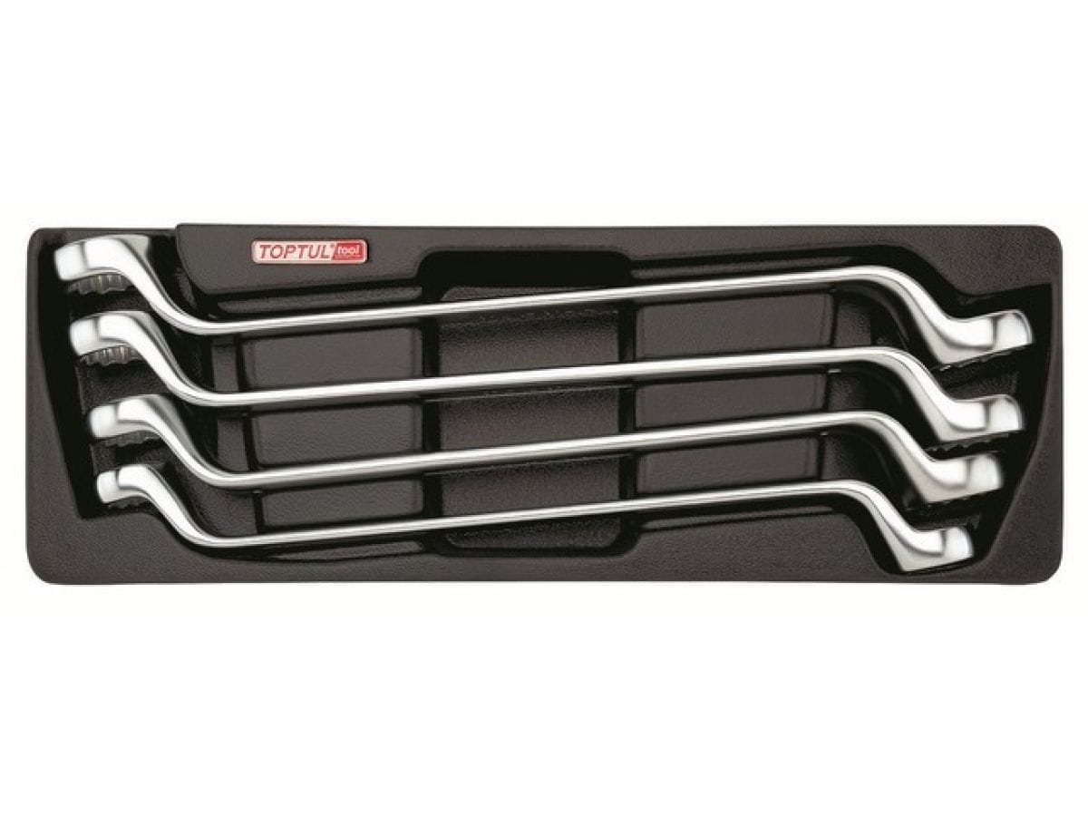Набор-сет ключей накидн.75° 21-32мм 4шт. 136х364мм TOPTUL GAAT0402
