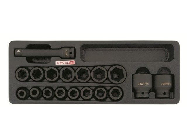 Набор-сет головок ударных 1/2" 18предм. 6гр. 136х364мм TOPTUL GCAT1807