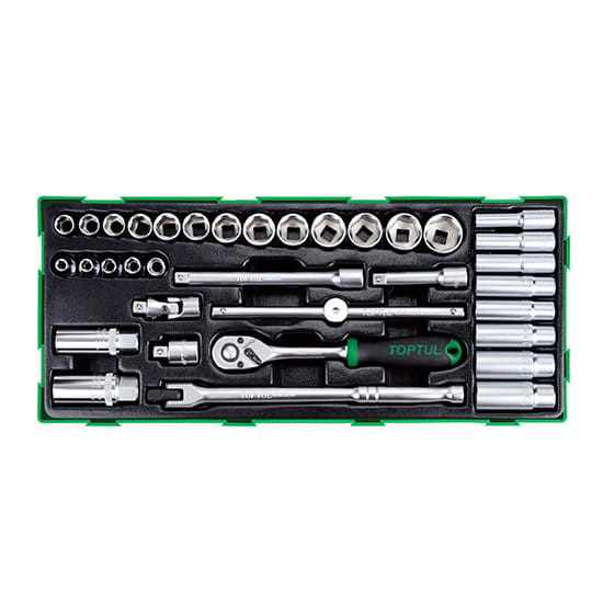 Набор-сет головок 3/8" 35пр. 434х176мм TOPTUL GTB3503