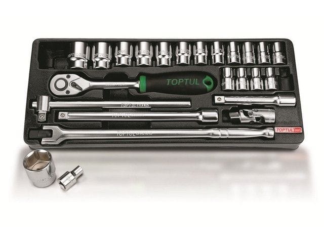 Набор-сет головок 1/2" 8-32мм 24предм. 6гр. 434х176мм TOPTUL GCAT2402