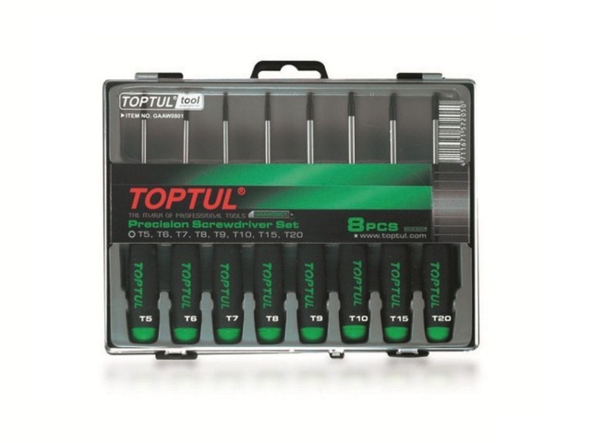 Набор отверток д/точн.работ TORX 8шт T5-T20 TOPTUL GAAW0801