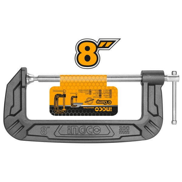 Струбцина G-образная 200 мм INDUSTRIAL INGCO HGC0108