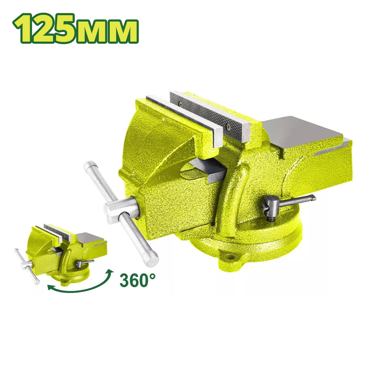 Тиски слесарные поворотные 125 мм DTBV1A05 DYLLU