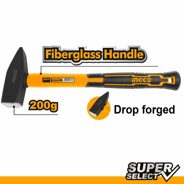 Молоток слесарный 200 гр. SUPER SELECT INGCO HMHS82001
