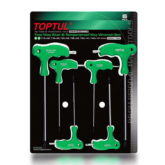 Набор ключей L-Type Torx T10-Т40 6шт TOPTUL GAAS0602