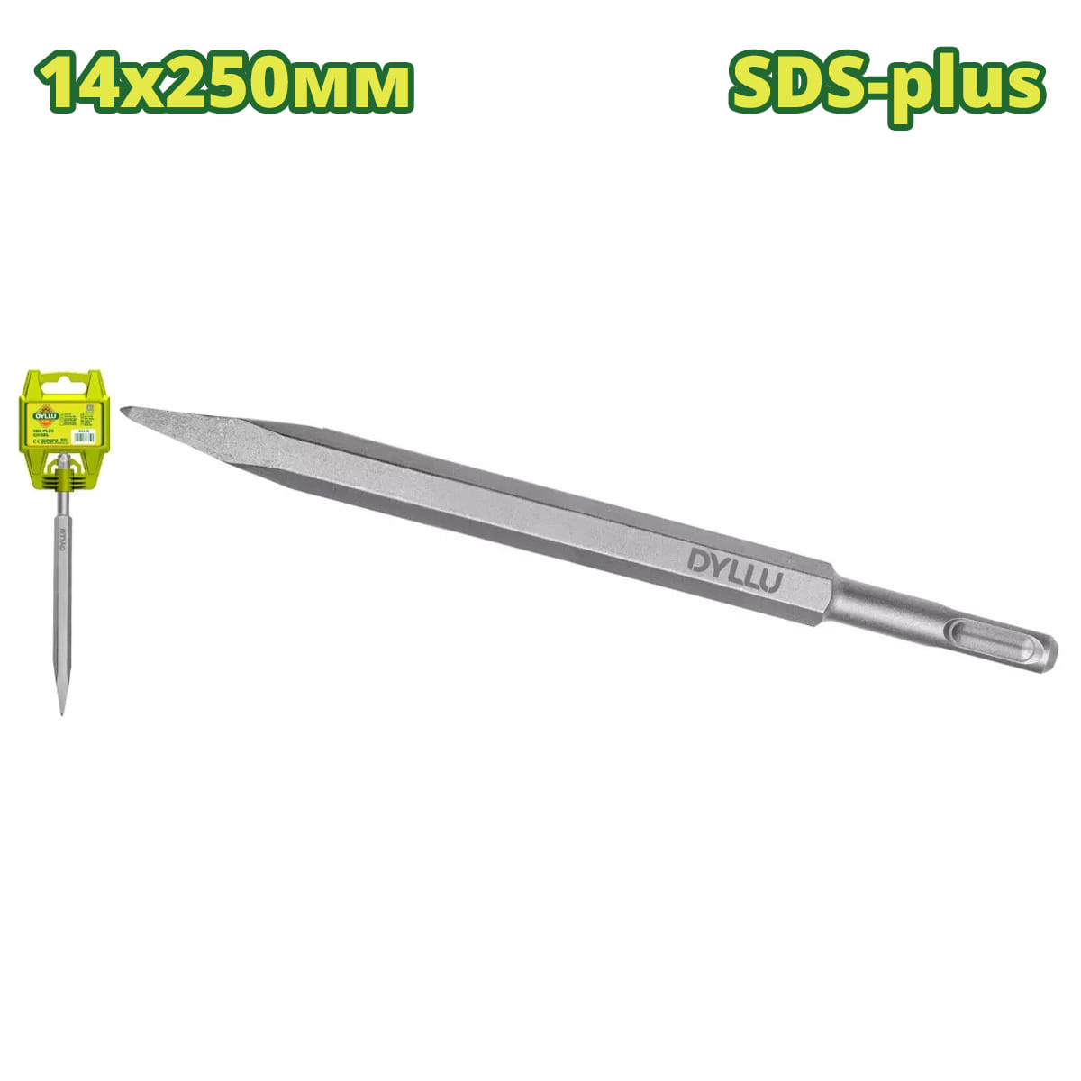 Зубило пиковое SDS-plus 14x250 DTGZ1201 DYLLU