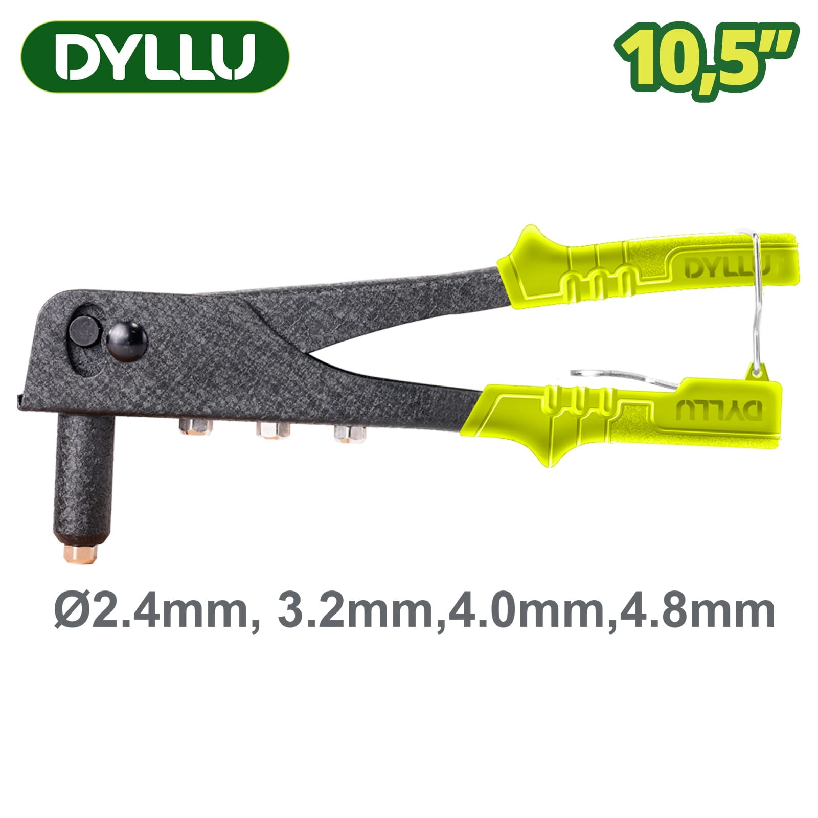 Заклепочник 2,4-4,8 мм 227мм DTHR1610 DYLLU