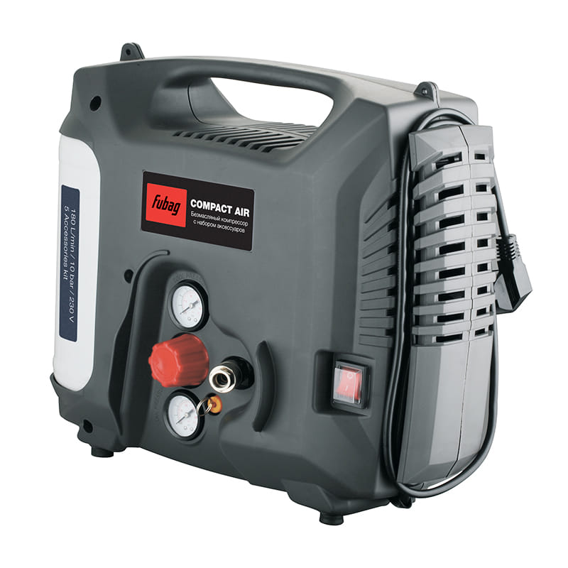 Компрессор безмасляный коаксиальный Compact Air ( + 5 предметов) Fubag