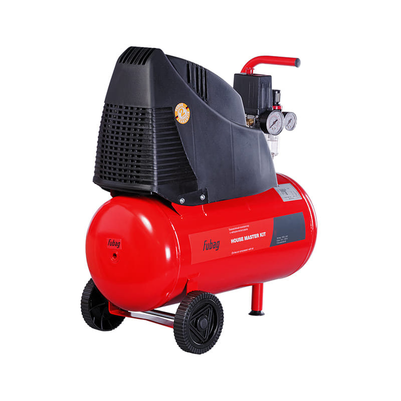 Компрессор безмасляный коаксиальный HOUSE MASTER KIT ( + 5 предметов) Fubag
