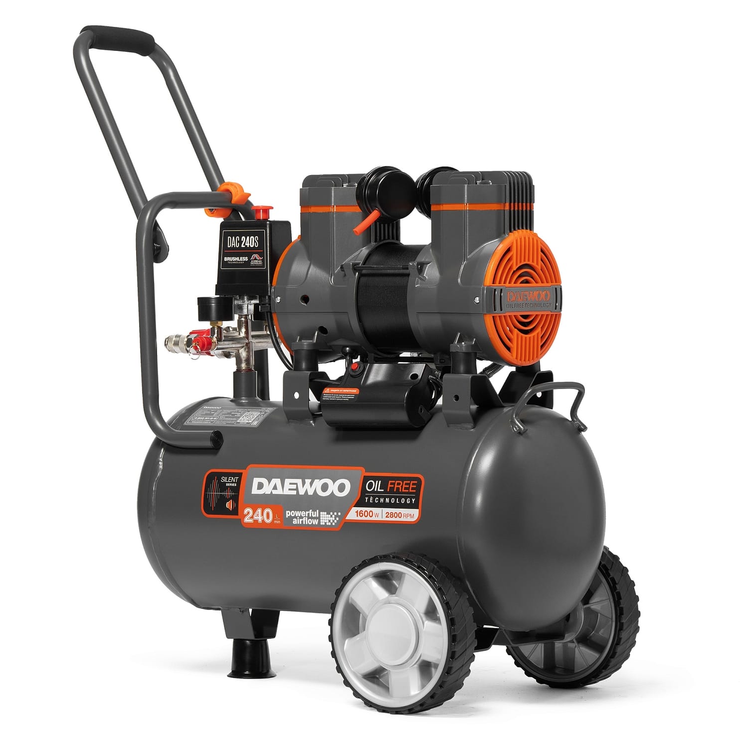 Компрессор безмасляный DAC 240S Daewoo Power