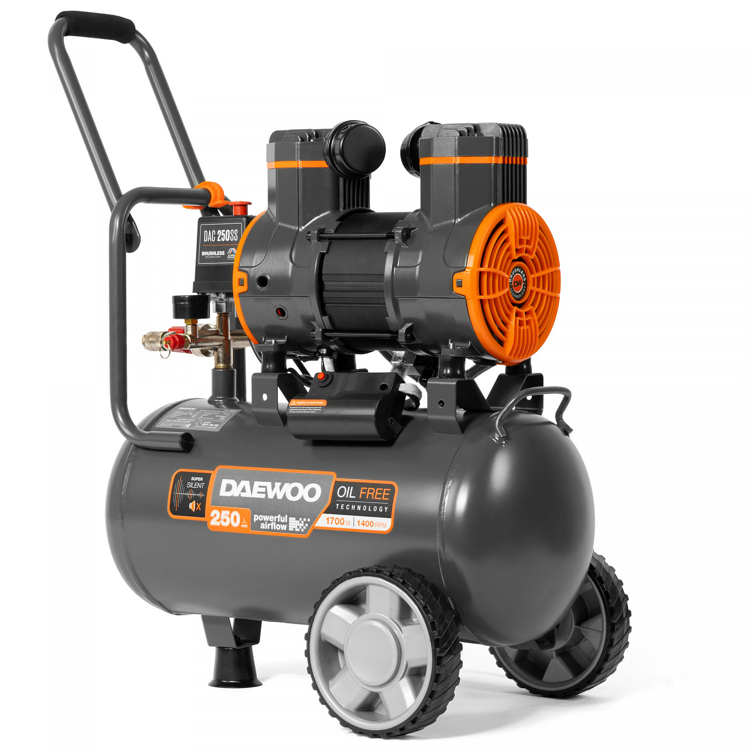 Компрессор безмасляный DAC 250SS Daewoo Power