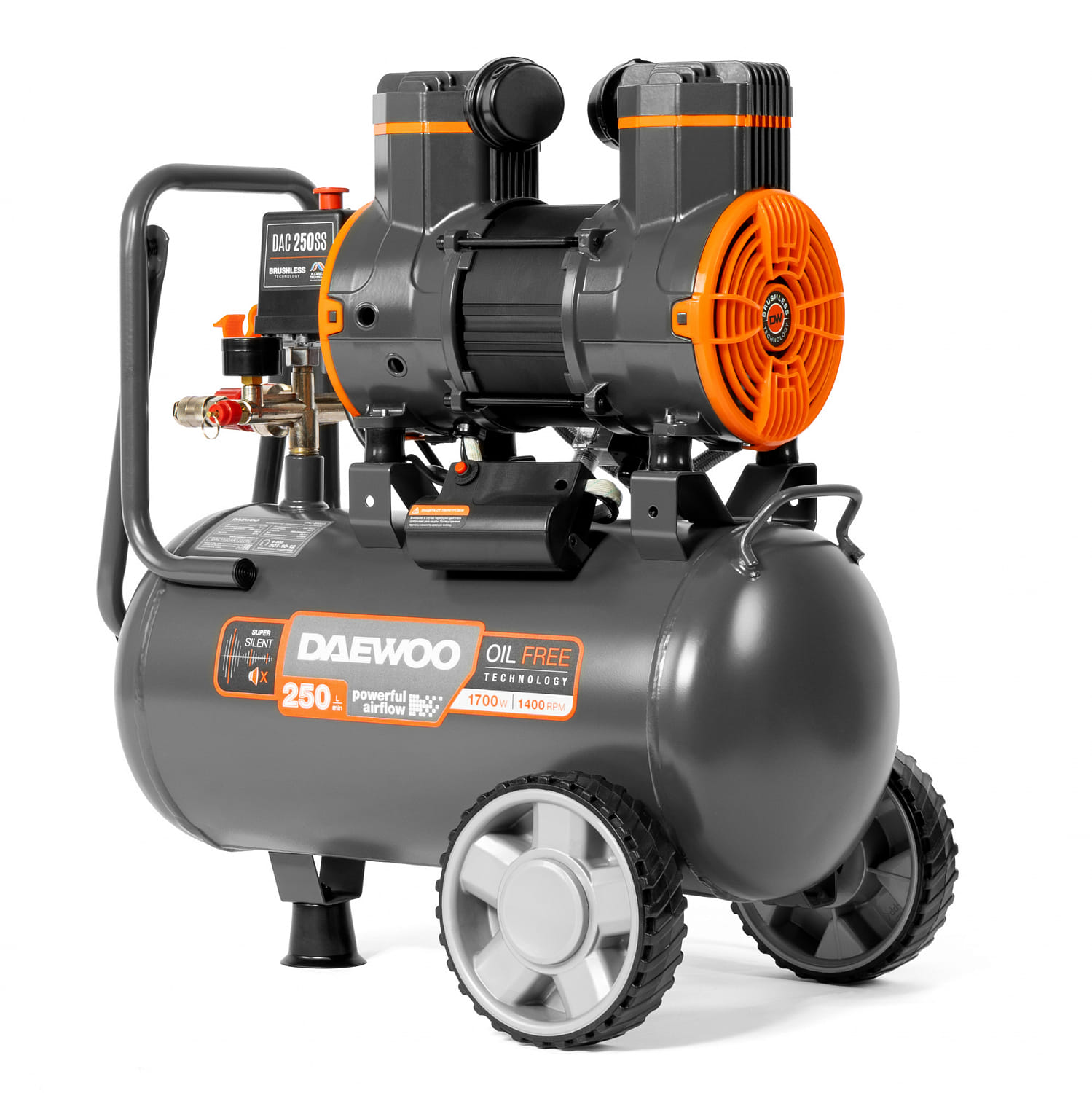 Компрессор безмасляный DAC 250SS Daewoo Power
