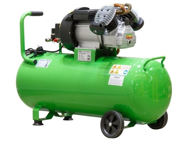 Компрессор AE-1005-3 коаксиальный (440 л/мин, 8 атм, коаксиальный, масляный, ресив. 100 л, 220 В, 2.20 кВт) ECO