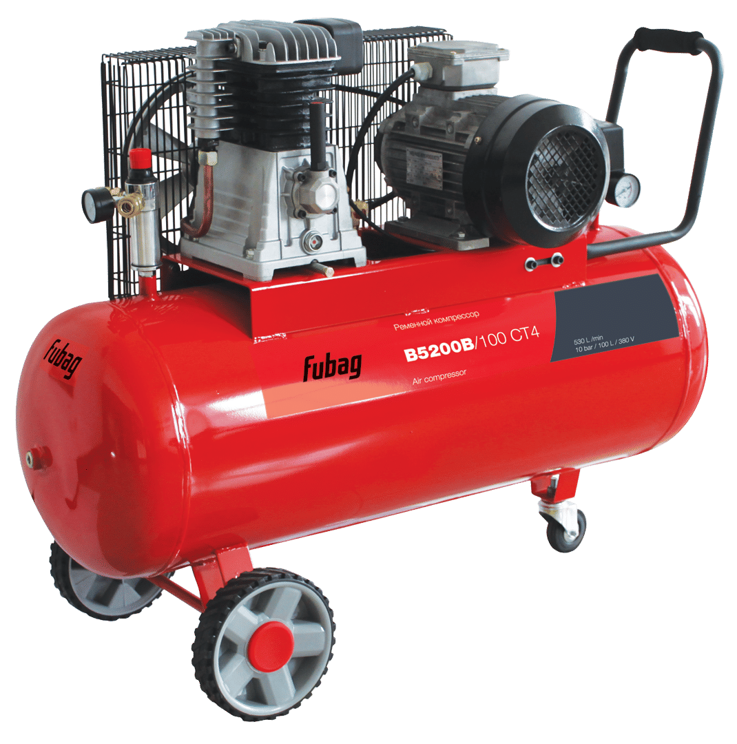 Компрессор масляный ременной B5200B/100 СТ4 одноступенчатый Fubag