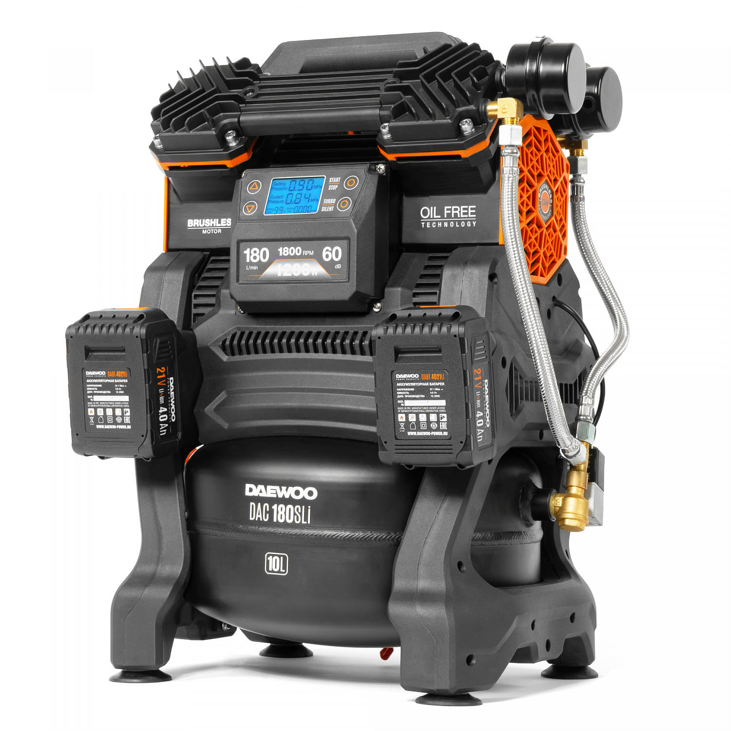 Компрессор аккумуляторный 42В / 220В DAC 180S Li Daewoo Power