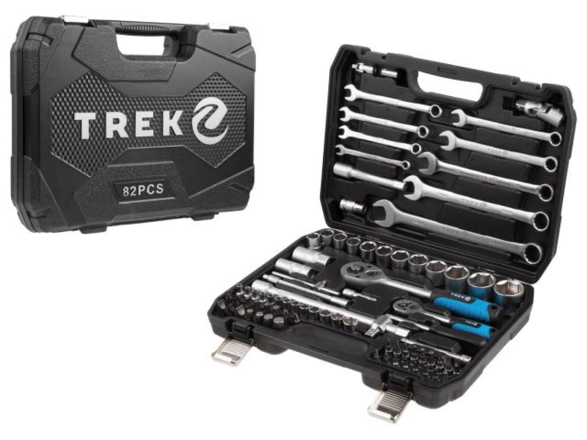 Набор головок и ключей 82пр. TREK (1/4", 1/2", 6 граней) TREK TR13082